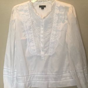 J Crew 3/4 button up shirt